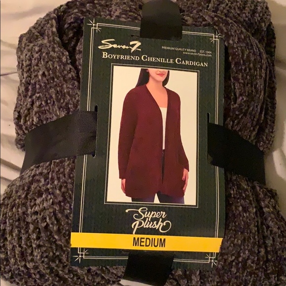 Seven 7 Boyfriend Chenille Cardigan 